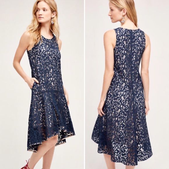Anthropologie Dresses & Skirts - NWT Anthropologie Maeve Vienne Navy Lace Dress